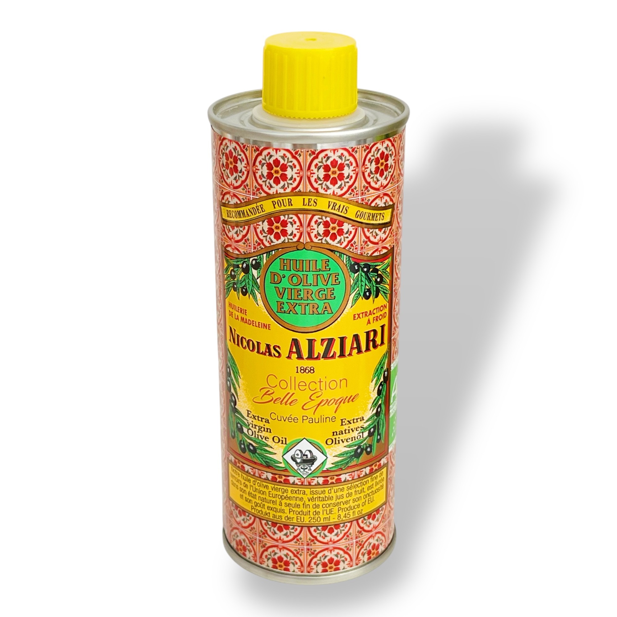 EDITION BELLE EPOQUE-  Huile d'olive Nicolas Alziari cuvée PAULINE 250 ml BIO*